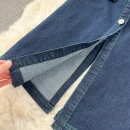 LE2651 Boutique Denim Dresseses Female Korean Short-Sleeved Autumn Midi Dress Direct Elegant Women'S Dresses