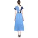 LE1250 Fast Delivery Women's Pleated Casual Suit Long Skirts Print T-shirt Skirt 2-piece 2025 New Pleated Skirt Set