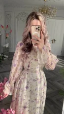 LE2700 Dubai Floral Printed Party Dinner Evening Gown Maxi Women 2025 Fall Gentle Snow Textile Gentle Floral Long Dress Lady