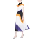 LE1258 Print Miyake  Pleated Short-sleeved T-shirt Loose Elastic Long Skirt 2 Piece Set High Quality Fabric Women's Sets