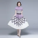 LE1237 New Arrived Miyake High Quality Elegant Print Pleated Fashion Suit Two-Piece Set Boutique Dress Skirts