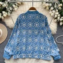 LW0650 Foreign Style Embroidery Single Breasted Shirt Woman Vintage Loose Base Long Sleeve Shirt Woman Blouses for Lady