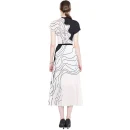 LE1249 in Stock Print Pleated Short-Sleeved T-Shirt Women Two Pieces Set Miyake Pleated Skirt Set 2025 High Quality 2 Piece Sets