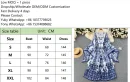 LE4046 Autumn Dress Niche Design Sense Holiday Style Vintage Print Flared Sleeve Chiffon Long Dress