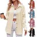 Fall and Winter New Cross-border Casual Fashion Bubble Plaid Loose Plaid Shirt Blouse