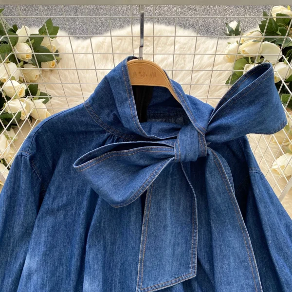 LW0834 Vintage Woman Blouse Elegant Relaxed Blouse Ruched Decoration Breathable Spring Season Woven Europe - Image 5