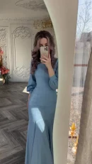 LE2699 Dubai Long Dresses Women Elegant 2025 Cross-Border Court Style Long-Sleeved Maxi Dress Lady