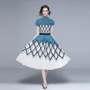LE1237 New Arrived Miyake High Quality Elegant Print Pleated Fashion Suit Two-Piece Set Boutique Dress Skirts