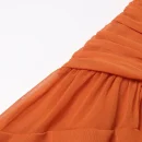 LE2641 2025 Autumn Chiffon Pleated Maxi Dress Woman Lotus Leaf Lace Splicing High Waist Fairy Skirt Elegant Evening Dresses
