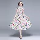 LE1240 in Stock Women's Sets Pleated Print Evening Gown Dress Elegant Summer 2 Piece Set for Women Miyake Pleated Boutique Skirt