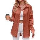 Fall and Winter New Cross-border Casual Fashion Bubble Plaid Loose Plaid Shirt Blouse