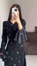 LE2590 Autumn Middle East Maxi Dresses Women Lady Elegant Formal 2025 New Flared Long Sleeve Socialite Party Evening Gown Ladies