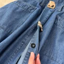 LE2653 Boutique Denim Dresseses Female Korean Metal Button Sleeveless Midi Dress Direct Elegant Women'S Dress