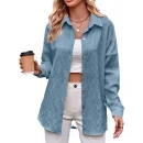 Fall and Winter New Cross-border Casual Fashion Bubble Plaid Loose Plaid Shirt Blouse