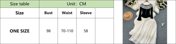 LE2084 French Retro Early Spring Wear Set Sweet Ruffled Top Color Contrast Chiffon Skirt Two-Piece Set - Image 6