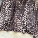 LW0708 Vintage Light Wind Leopard Print Shirt Women Butterfly Bow Tie Mesh Temperament Blouses Elegant Women Ladies