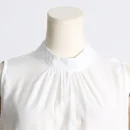 LE1687 Boutique Hot Sale 2025 New Pleated Collar Sleeveless Top Asymmetric Splicing Ruffled Half-body Skirt Two-piece Set