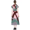 LE1236 Elegant Women's Diamond V-Neck Dress Nailed Beaded Lantern Sleeves Plus Size Short Newly Arrived Boutique Clothing Set