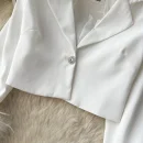 LE1818 Hepburn Style Ladies' Suit Set 2025 Autumn Feather Design Suit Jacket + Skirt Socialite Office Date Two-Piece Set