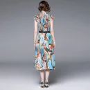 High Quality 2 Piece Sets Short-Sleeved T-Shirt Women Two Miyake Pleated Skirt Set Printed Pleated Boutique Women'S Set