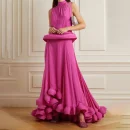 LE1687 Boutique Hot Sale 2025 New Pleated Collar Sleeveless Top Asymmetric Splicing Ruffled Half-body Skirt Two-piece Set