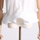 LE1687 Boutique Hot Sale 2025 New Pleated Collar Sleeveless Top Asymmetric Splicing Ruffled Half-body Skirt Two-piece Set