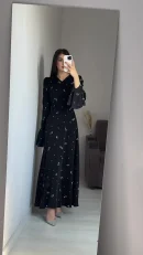LE2590 Autumn Middle East Maxi Dresses Women Lady Elegant Formal 2025 New Flared Long Sleeve Socialite Party Evening Gown Ladies